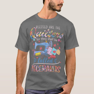 Gesegnete Quilters Piecemakers Quilting Sewing Cro T-Shirt