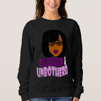 Gesegnete ungestörte afroamerikanische schwarze Fr Sweatshirt