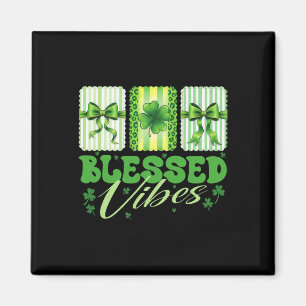 Gesegnete Vibes St. Patricks Day Süßer Shamrock Fü Magnet