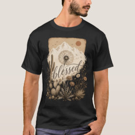 Gesegnete Wüstenwildblume Vintage-Botanik Mounta T-Shirt