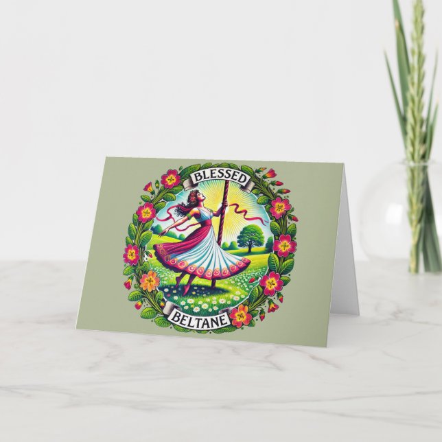 Gesegneter Beltane Karte (Vorderseite)