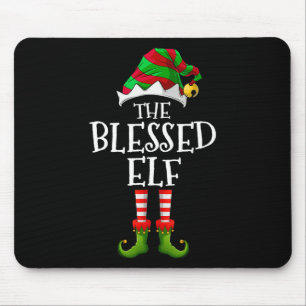 Gesegneter Elf Fun Matching Pajama Group Weihnacht Mousepad