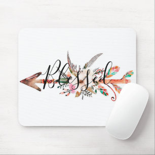 Gesegneter floraler Pfeil Mousepad