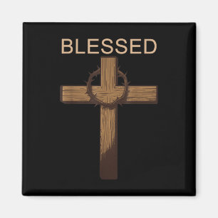 Gesegneter Jesus Christlich Cross-God Faith Bible Magnet