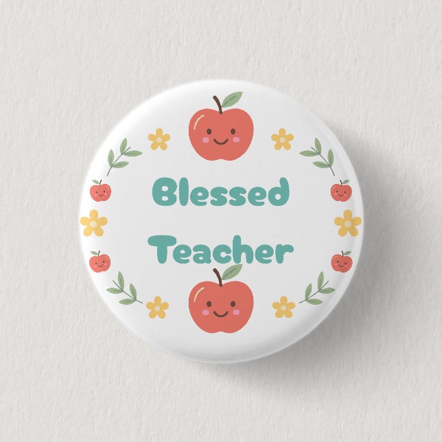 Gesegneter Lehrer Button (Vorderseite)