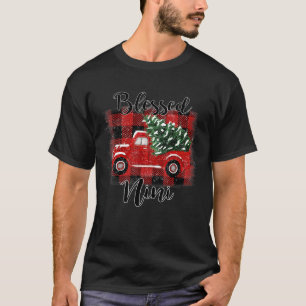 Gesegneter Nini roter Lastwagen Vintage-Weihnachts T-Shirt