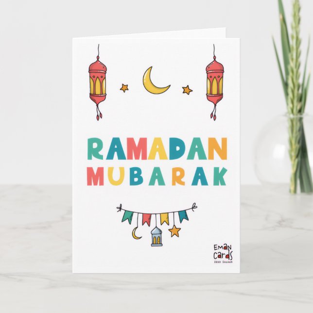 Gesegneter Ramadan Karte (Vorderseite)