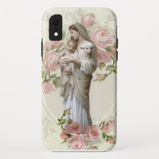 Gesegneter religiöser Vintager Katholischer Case-Mate iPhone Hülle (Rückseite)