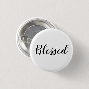 Gesegneter Schwarz-weißer, benutzerdefinierter Sk Button