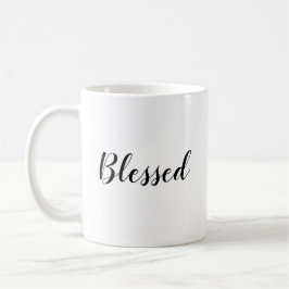 Gesegneter Schwarz-weißer, benutzerdefinierter Skr Kaffeetasse