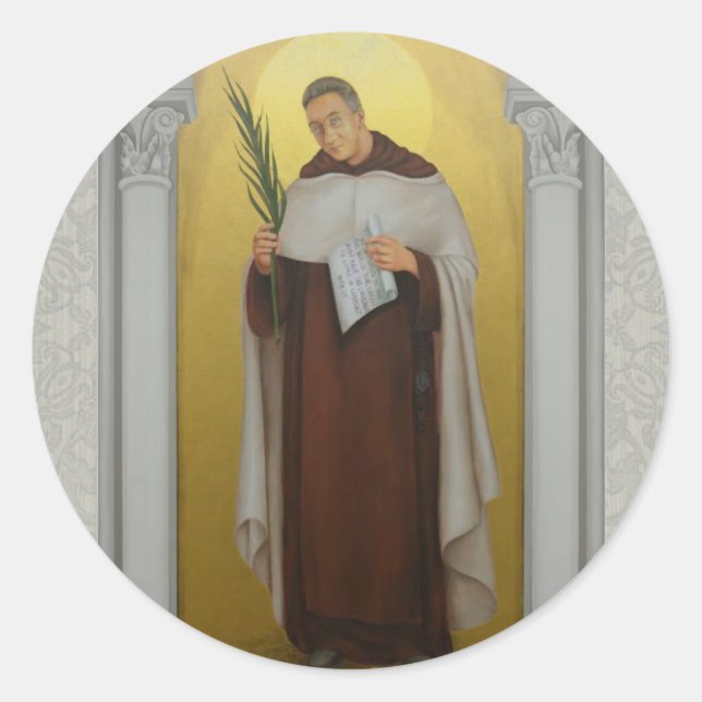 Gesegneter Titus Brandsma Carmelite Saints Prieste Runder Aufkleber (Vorderseite)
