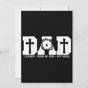 Gesegneter Vater Daddy Cross Christlichen religiös Einladung