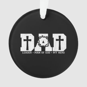Gesegneter Vater Daddy Kreuz Christlich Religiöser Ornament