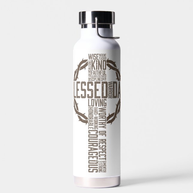 Gesegneter Vater Trinkflasche (Links)