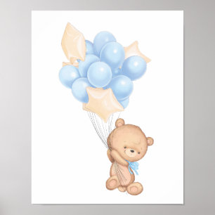 Gesegnetes Baby Boy Kinderzimmer Poster