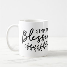 Gesegnetes Christliches Zitat Modernes Bauernhaus  Kaffeetasse