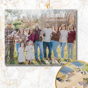 Gesegnetes Ein Foto Personalisiertes Familiengesch