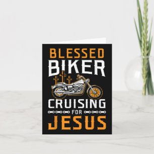 Gesegnetes Fahrrad Kreuzfahrt für Jesus Christlich Karte
