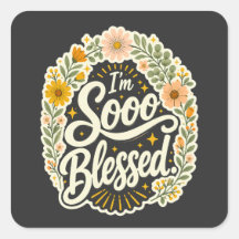 Gesegnetes florales christliches Design auf Basis 