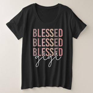 Gesegnetes Gigi   Geschenke für Gigi Oma Große Größe T-Shirt