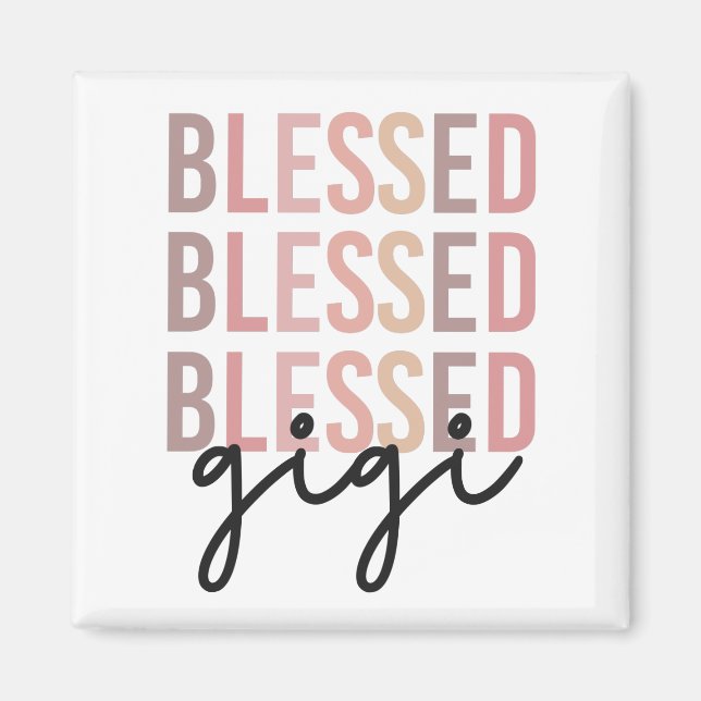 Gesegnetes Gigi | Geschenke für Gigi Oma Magnet (Vorne)
