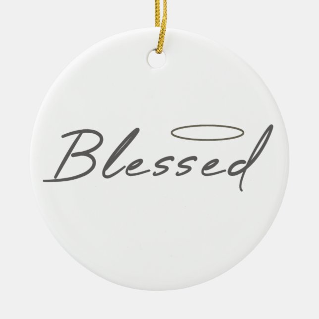 Gesegnetes Halo Religious Design für Christliches  Keramik Ornament (Vorne)