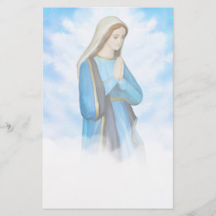 Gesegnetes Jungfrau-Mary-Briefpapier Briefpapier