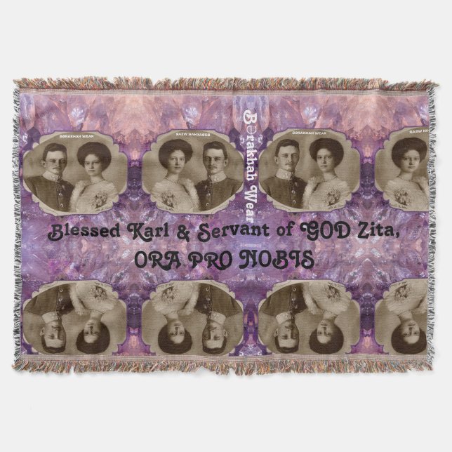 Gesegnetes Karl & Servant von GOD Zita Cotton Blan Decke (Vorderseite)