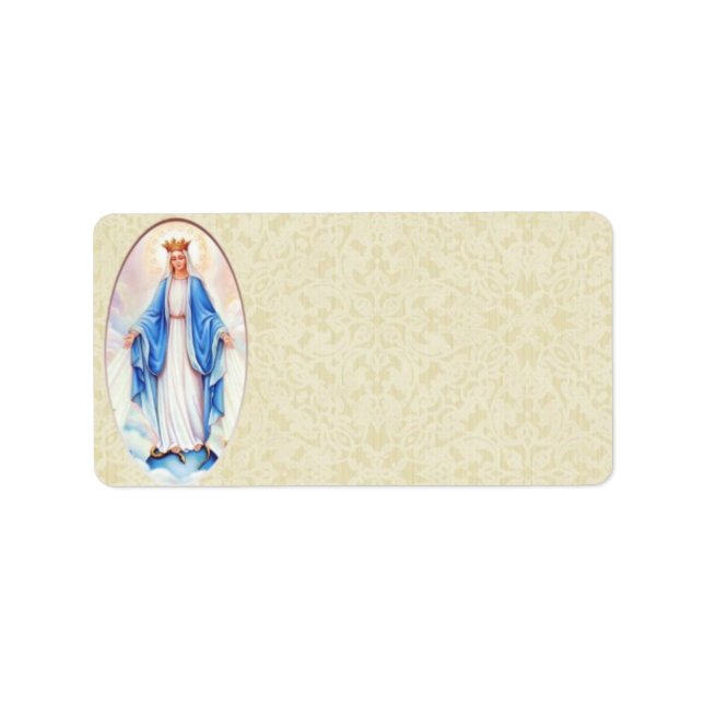 Gesegnetes Mary-Adressetikett Adressaufkleber (Vorne)