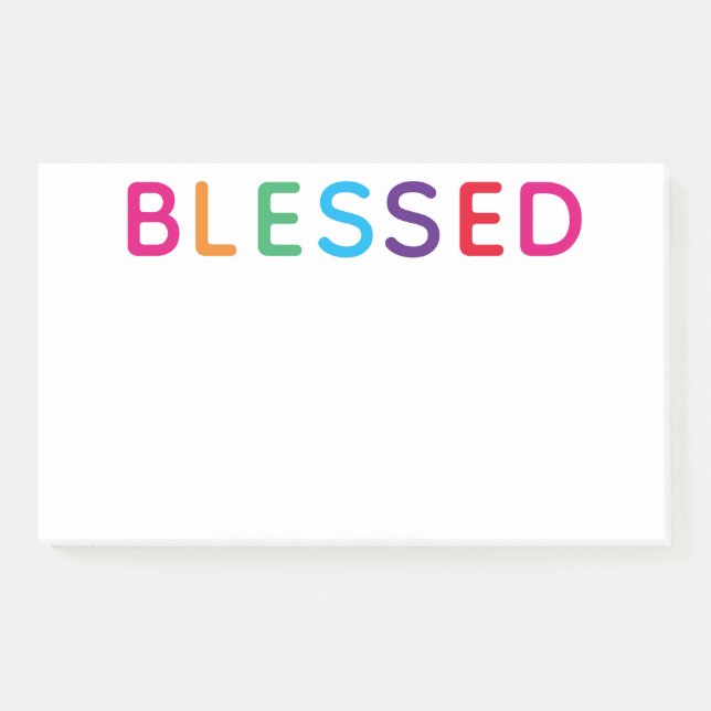 Gesegnetes, mehrfarbiges Licht 10 x 6 Post-it Klebezettel (Vorderseite)