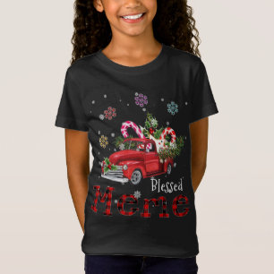 Gesegnetes Meme Weihnachts Red Truck Geschenk für T-Shirt