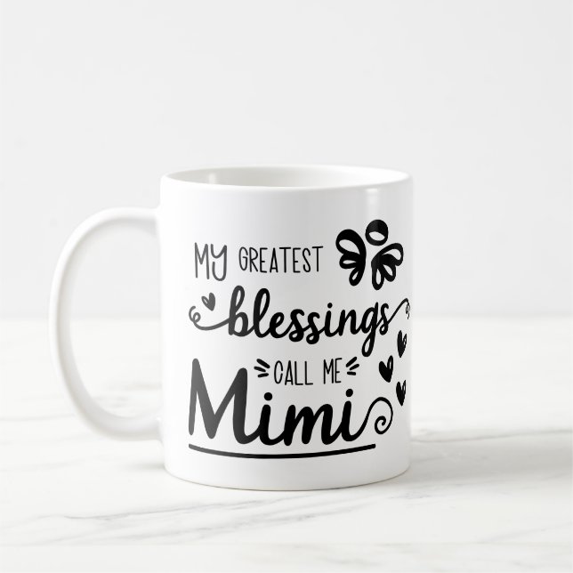 Gesegnetes Mimi - Beste Oma - Foto hinzufügen - Ni Kaffeetasse (Links)