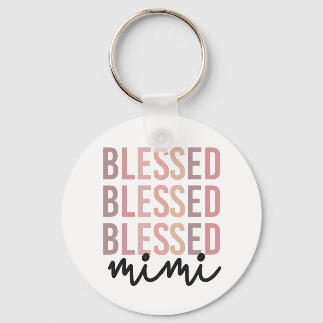 Gesegnetes Mimi | Geschenke für Mimi Oma Schlüsselanhänger (Vorderseite)