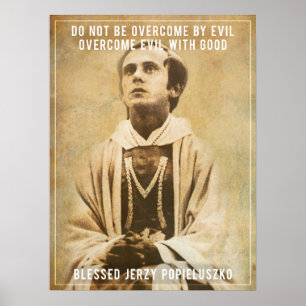 Gesegnetes Plakat Jerzy Popiełuszko