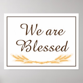 Gesegnetes Poster