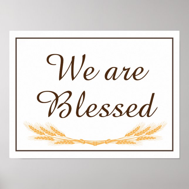 Gesegnetes Poster (Vorne)