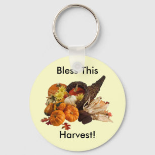 Gesegnetes, reichhaltiges, farbiges Cornucopia Schlüsselanhänger