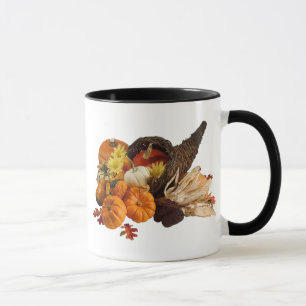 Gesegnetes, reichhaltiges, farbiges Cornucopia Tasse