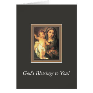 Gesegnetes Säuglings-Christus-Kreuz Jungfrau-Mary