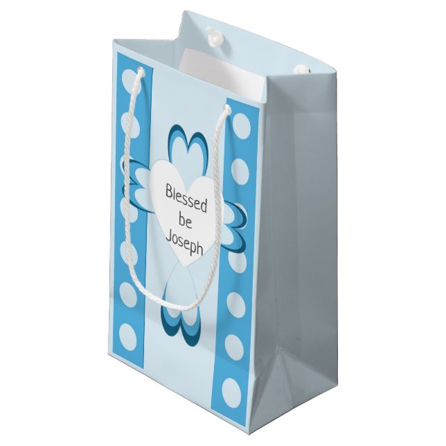gesegnetes Schleifpapier Kleine Geschenktüte (Vorderseite Schrägansicht)