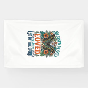 Gesegnetes Schmetterling-Christen-T-Shirt-Design_1 Banner