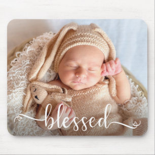 Gesegnetes Skript-Baby-Foto-Mauspad Mousepad
