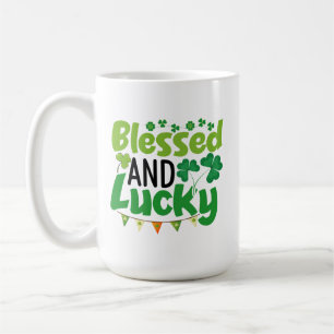 Gesegnetes und Glückliches St. Patrick’s Day Desig Kaffeetasse