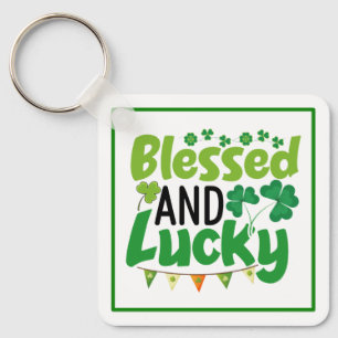 Gesegnetes und Glückliches St. Patrick’s Day Desig Schlüsselanhänger