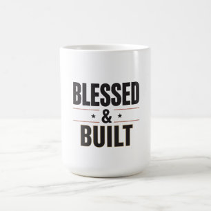 Gesegnetes und Trainiertes Shirt Christliche Gym Kaffeetasse