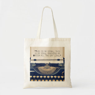 "Gesegnetes Vermögen" Tote Bag - Christliche Hymne Tragetasche