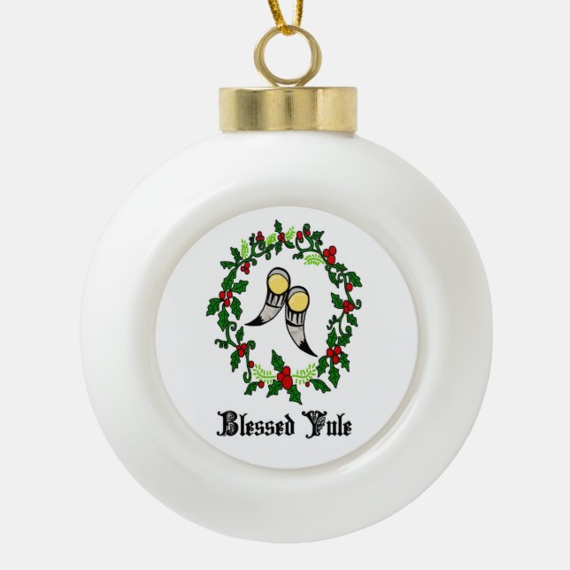 Gesegnetes Weihnachten Norse Pagan Ornamente (Vorderseite)