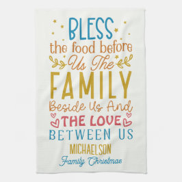 Gesegnetes Weihnachtsgebet für die Familie Geschirrtuch