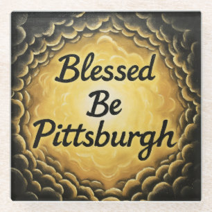 GesegnetSeiPittsburgh Glasuntersetzer