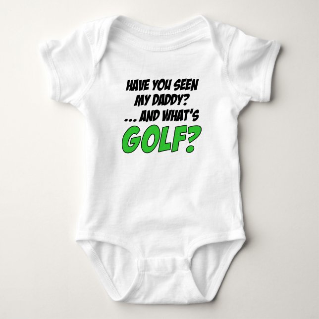 Gesehen meinem Vati-lustigen Golf Baby Strampler (Vorderseite)
